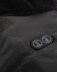 Oppvarmet vattert vest for herre – svart – Dual Heating