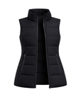 Oppvarmet vattert vest for dame – svart – Dual Heating