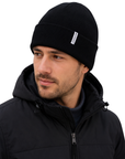 Oppvarmet lue – Elektrisk svart beanie