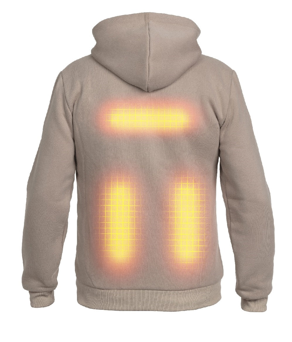 Oppvarmet hettegenser PRO - Herre | Beige