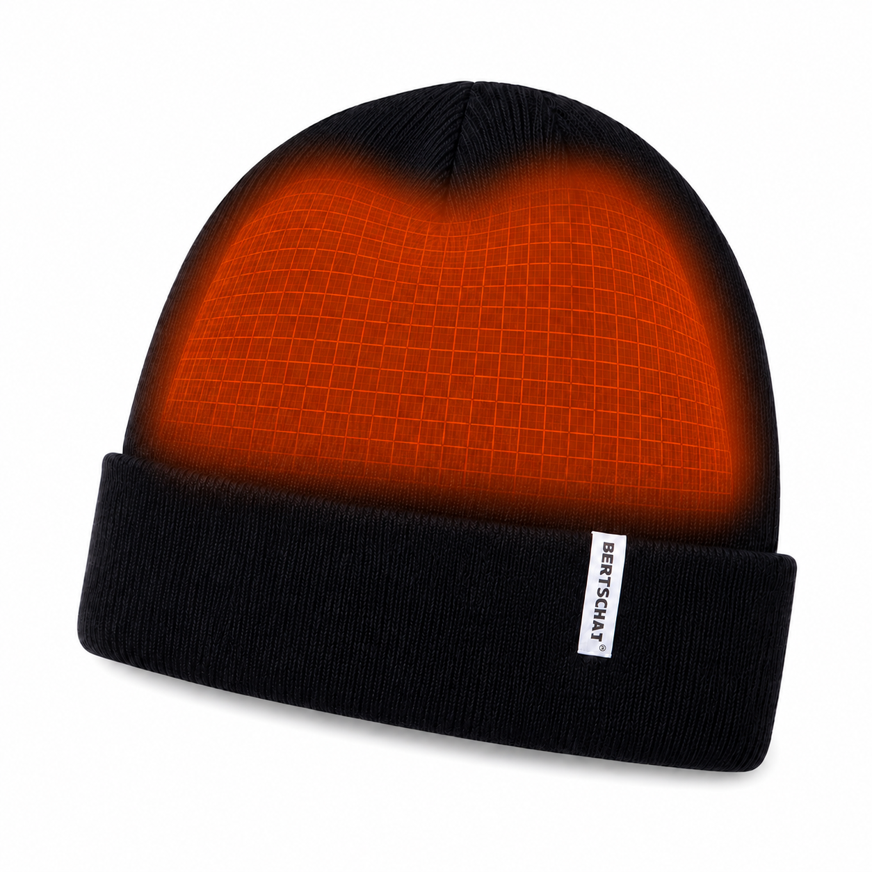 Oppvarmet lue – Elektrisk svart beanie