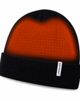 Oppvarmet lue – Elektrisk svart beanie