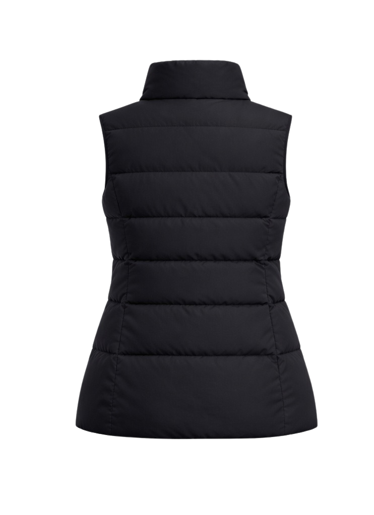 Oppvarmet vattert vest for dame – svart – Dual Heating