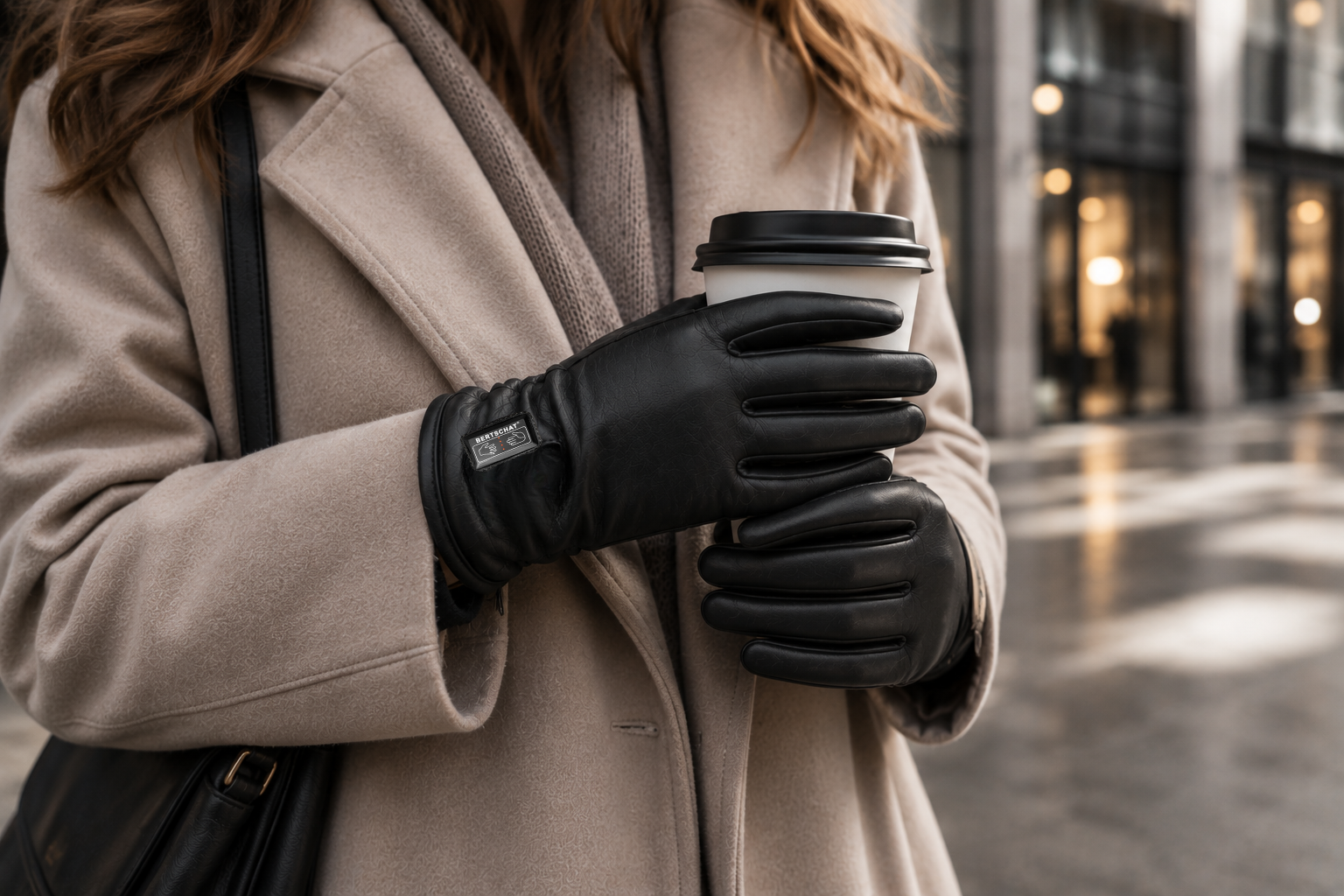 Oppvarmede skinnhansker for dame – Dual Heating