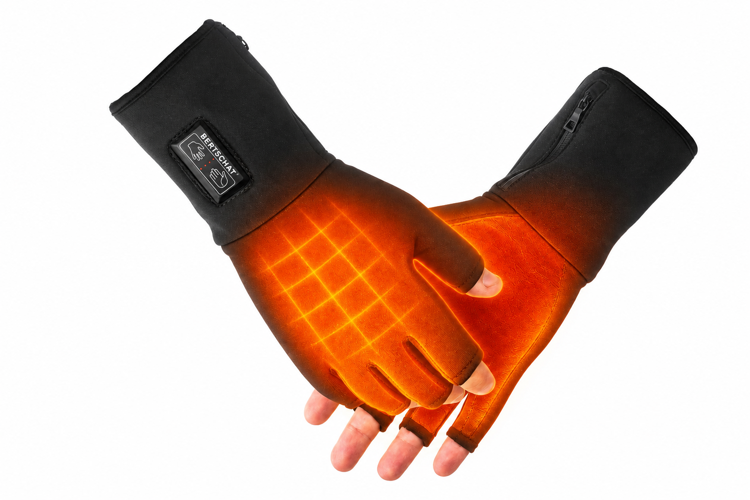 Oppvarmede fingerløse innerhansker – Dual Heating